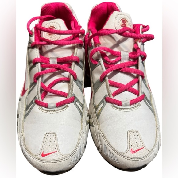 Nike Shox Turbo 3.2 White Cherry Pink Women Shoes Sz 8.5 455611-160 Leather Vtg - Picture 10 of 13